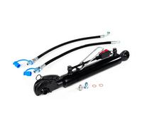 TERZO PUNTO IDRAULICO TRATTORE CAT 2 + 2 ganci gancio 250 mm CON VALVOLA E TUBI