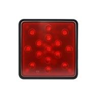 Terzo Stop Fanale posteriore universale luce rossa stop marcia rimorchio camion rimorchio pick-up copertura ricevitore gancio traino 12/15 LED Terzo freno stop fanale(15LED Red Shell)