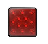 Terzo Stop Fanale posteriore universale luce rossa stop marcia rimorchio camion rimorchio pick-up copertura ricevitore gancio traino 12/15 LED Terzo freno stop fanale(12LED Red Shell)