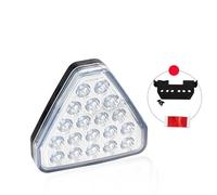 Terzo Stop Luce Stop Posteriore LED Auto Triangolo Rosso Luce Retromarcia Stop Lampeggiante Luci Fendinebbia Segnaletica Universale 12 V Terzo freno stop fanale(BIANCO)