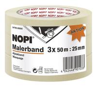 NOPI Promo - Nastro adesivo per pittura, 3 x 50 m x 25 mm