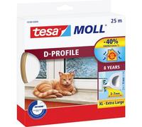tesa 05389-00000-00 D-Profil Guarnizione adesiva moll® Bianco (L x L) 25 m x 9