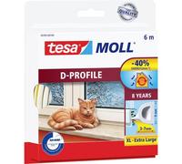 tesa 05393-00100-01 D-Profil Guarnizione adesiva moll® Bianco (L x L) 6 m x 9