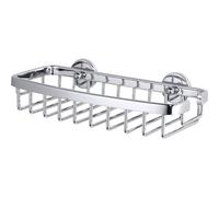Tesa Portasapone per Doccia Aluxx, Alluminio Cromato Lucido, Autoadesivo, Tecnologia Adesiva di Montaggio, 46mm x 135mm x 95mm