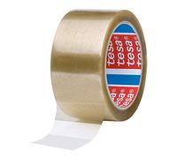 Tesa 4089 Nastri per Chiusura Cartoni, Pp Supporto, Gomma Naturale Massa Adesiva, 46µm, 1000 M X 75 Mm, Trasparente, Confezioni da 4 Pezzi