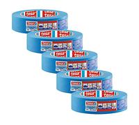 tesa 4440 nastro per mascheratura di precisione per esterni UV-PLUS, confezione da 5, resistente agli agenti atmosferici Per mascherature precise Blu, 50 m x 30 mm ciascuno