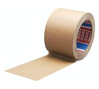 tesa 4713, nastro adesivo di carta, nastro per imballaggio, 50m x 75 mm (marrone, 1 rotolo)