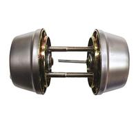 Tesa 517U0LP Hasp di sicurezza per porte, dorato(Latone lucidato), ingresso 60 e 70 mm