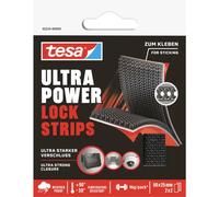 Toppe in velcro tecnico autoadesivo TESA Strong, 2 pezzi, nere, 5 cm x 25 mm