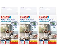 Tesa 55286 - Griglia di protezione antipollini per finestre, ritagliabile, riutilizzabile, per persone allergiche, 1,30 m x 1,50 m (3)