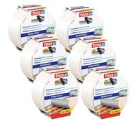 tesa 55731-00500-11 Kit nastri biadesivi Bianco (L x L) 10 m x 50 mm 6 pz.