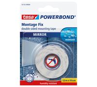 TESA - 55732-00002-03 - Nastro biadesivo per specchi Tesa Powerbond - 19 mm x 1,5 m - bianco - PE - Tesa - 51418 - Conf. da 1 Pz. - 55732-00002-03