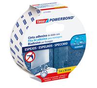 TESA - 55734-00002-05 - Nastro biadesivo per specchi Tesa Powerbond - 38 mm x 5 m - PE - bianco - Tesa - 53126 - Conf. da 1 Pz. - 55734-00002-05