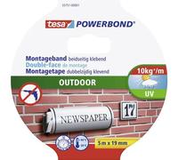 tesa 55751-00001-03 OUTDOOR Nastro per fissaggio ® Powerbond Nero (L x L) 5 m