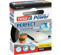 Tesa 56341 Extra Potenza Tessuto Nastro - Nero - 19mm X 2.75m