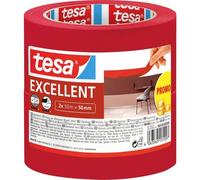 tesa 56549-00000-00 EXCELLENT Nastro crespato Rosso (L x L) 50 m x 50 mm 2 pz.