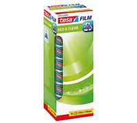 TESA 57074 - Tesafilm® Eco & Clear, 33 m x 19 mm, 8 rotoli