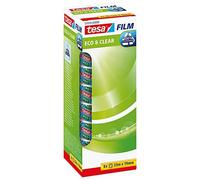 Tesa 57074-00000-00 Eco&Clear 8 Rotoli di Tesafilm - NUOVO