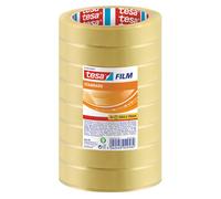 TESA - 57208-00001-02 - Nastro adesivo Tesafilm - 19 mm x 66 m - PP - trasparente - Tesa - torre 8 pezzi - 95042 - Conf. da 1 Pz. - 57208-00001-02