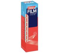 Tesa 57370-00002-02 10 Rotoli di Tesafilm, Transparent | Pellicola Adesiva Trasparente ad Alta Adesività - Senza Solventi, Lunga Durata e allo Strappo , Versatile