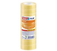 TESA - 57387-00001-02 - Nastro adesivo Tesafilm - 15 mm x 33 m - PP - trasparente - Tesa - torre 10 pezzi - 95043 - Conf. da 1 Pz. - 57387-00001-02