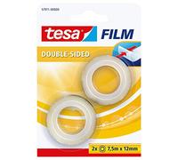 TESA 57911 - tesafilm® biadesivo, 7,5 m x 12 mm, 2 rotoli