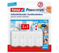 Tesa 58034 Powerstrips Tesa Vario Ganci per tende (confezione a 4)