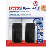 tesa 58279-00000-20 Black Hooks L Gancio adesivo Powerstrips grande angolare (L