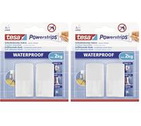 Tesa 59701-00000-00 Powerstrips Waterproof Wave Gancio Adesivo, Bianco