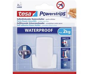 tesa 59703-00000-03 Powerstrips® Waterproof - gancio porta rasoio in plastica b