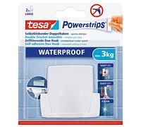 TESA 59704 - Onda Duohaken impermeabile PowerStrips®, bianco
