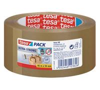 Tesa - 6 x Rulli di nastro da imballaggi in PVC, extra resistente, 50 mm x 66 m, colore: Marrone