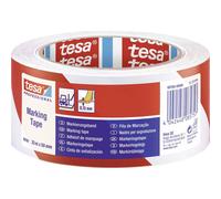 Tesa SPA 84443 Nastro per Segnalazioni, Bianco/Rosso