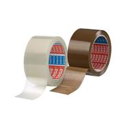 tesa 64014 Nastro Adesivo PP 66m x 50mm Trasparente Marrone Nastro da Imballa...