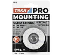 tesa 66792-00000-00 Mounting PRO Ultra Strong Nastro per fissaggio Bianco (L x