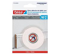 Tesa 77742-00001-00 Nastro per Fissaggio - Carta da Parati ed Intonaco, Bianco