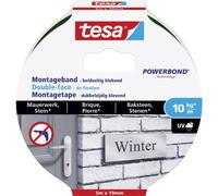 tesa 77749-00000-00 BRICK & STONE Nastro per fissaggio ® Powerbond Nero (L x L