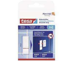 tesa 77760-00000-20 77760 Strisce adesive Bianco Contenuto: 9 pz.