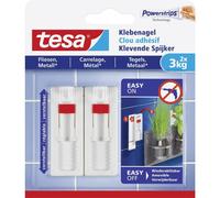 tesa 77764 Gel di velcro regolabile Bianco Contenuto: 2 pz.