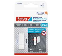 tesa 77770-00002-00 - Strisce adesive rimovibili per appendere quadri, colore: Bianco