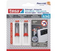tesa 77782 Piccolo dispositivo a chiodo regolabile Bianco Contenuto: 2 pz.