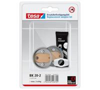 tesa Power.Kit BK20-2 Adattatore, kit di ricambio autoadesivo, anello in zama, diametro 41mm, altezza 8mm