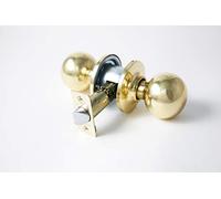 Tesa Assa Abloy 3901U0LP - Set di pomelli a sfera per porte in ottone lucidato, funzione 01 anti-panico