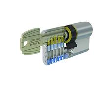 TESA ASSA ABLOY 52003030L Cilindro europeo TE5, 30 x 30 mm, finitura ottone, per serrature a profilo europeo per porte residenziali e commerciali, installazione semplice dall’esterno con una sola vite