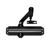 Tesa Assa Abloy DC120-D9005 Chiudiporta Braccio Articolato Per Porte Nero DC120 Senza Fermaglio