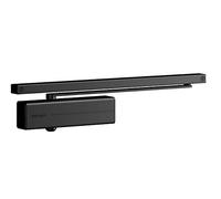 Tesa Assa Abloy DC135-D9005 Chiudiporta con Guida Scorrevole per Porte, Nero, DC135