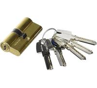 TESA ASSA ABLOY T6553030L Cilindro europeo T60, 30/30 mm, camma lunga (leva lunga), Messing, protezione antitrapano, per uso residenziale e commerciale