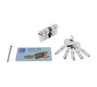 TESA ASSA ABLOY T75D3040N Cilindro europeo T70, 30 x 40 mm, per serrature a profilo europeo per porte residenziali e commerciali, installazione semplice dall’esterno con una sola vite