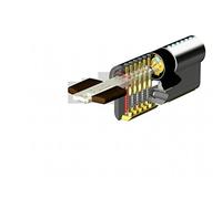 Tesa Assa Abloy TK153050L TK 100 - Cilindro ad alta sicurezza brevettato, in ottone, 30 x 50 mm