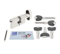 Tesa Assa Abloy TK1B4540N Cilindro ad alta sicurezza TK100 Doppia Frizione Nichelato 45 x 40 mm Chiave - Pulsante